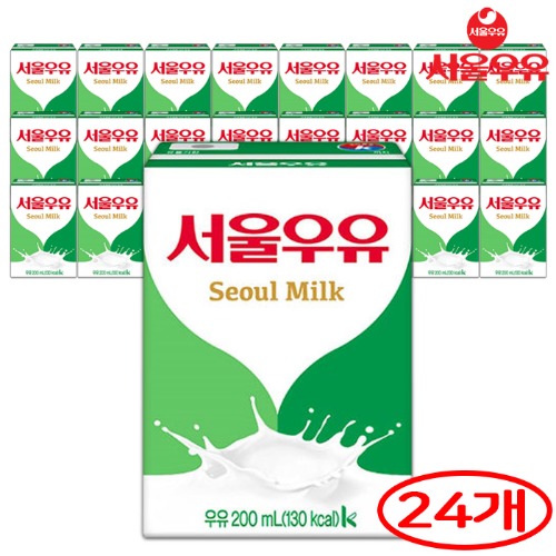 서울 멸균우유 200ml x24개
