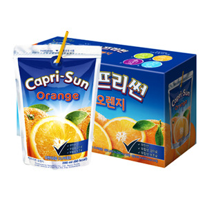 농심 카프리썬 오렌지맛 200ml x 10개 (한박스) 