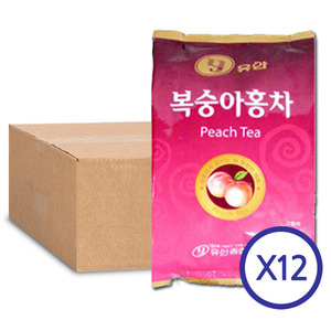 유안 복숭아홍차 900gX12봉 한박스/자판기용