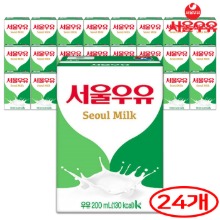 서울 멸균우유 200ml x24개